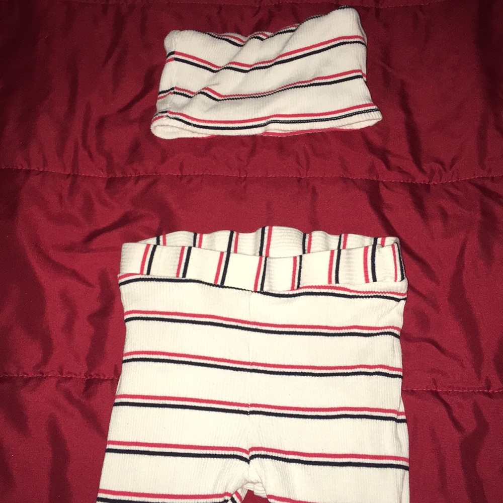 2 piece tube top/ leggings pants.